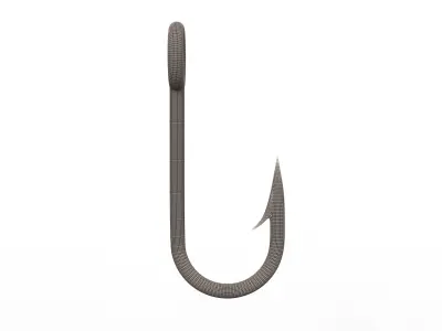 Fish Hook Low-poly 3D model