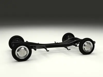Mercedes Benz 190SL Chassis 3D model