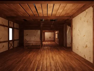 Medieval House 33 PBR 4K GameReady Low-poly 3D model