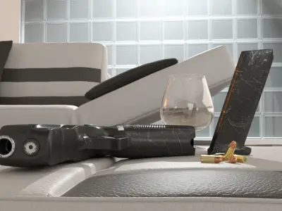 GUN GLOCK17 GEN 5 Low-poly 3D model