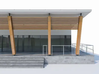 Small Office Building 01 Low-poly 3D model