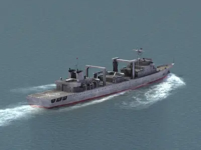 Type 903 Replenishment Ship 3D model