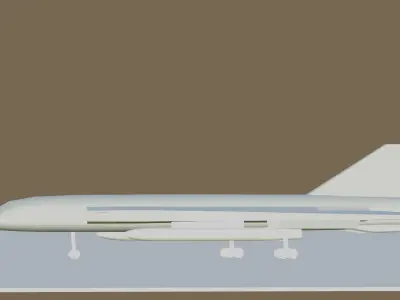Long range supersonic bomber Nu-22 3D print model