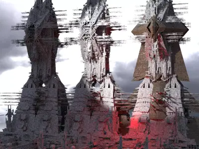 Ramesses Great pyramid under construction 4 3D model