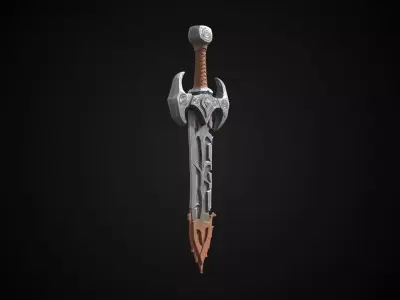 Stylized Orc Sword - Ironmaw - Game Ready 3D model