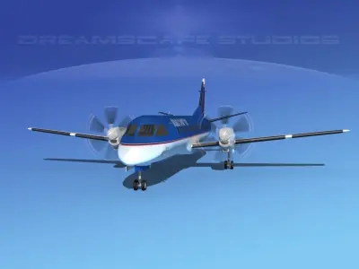 SAAB 2000 Boyd Charter 3D model