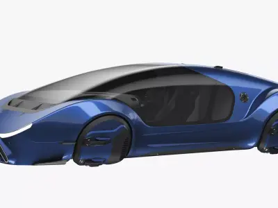 Hover Car Concept 5 3D model