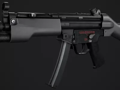 MP5 3D Model Free low-poly 3D model