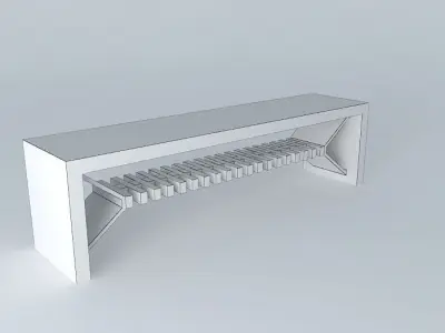 banco bench Free 3D model buy