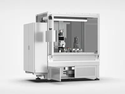 Automatic Resistance Plug-in Machine 3D model