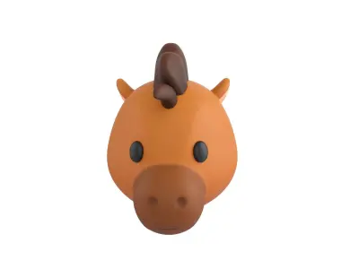 Prop140 Horse Head 3D model