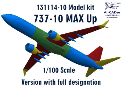 131114-10 Model kit Boeing 737-10 MAX Up 3D print model