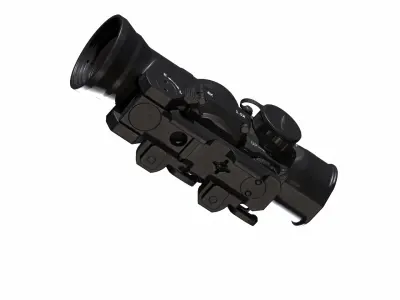 ELCAN SpecterDR 15x 6x Low-poly 3D model