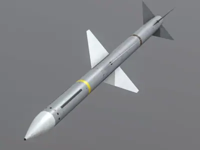 AIM-7M Sparrow Low-poly 3D model