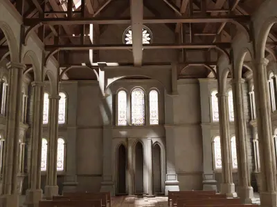 Church cathedral 3D model