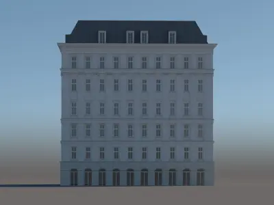 Modern City Building 001 3D model