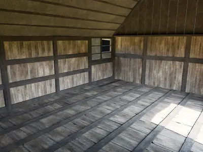 FEUDAL ASIAN JAPAN HOUSE INDUSTRIAL CITY BUILDING COLLECTION Low-poly 3D model