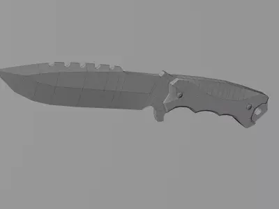  Tactical low poly Knife Low-poly 3D model