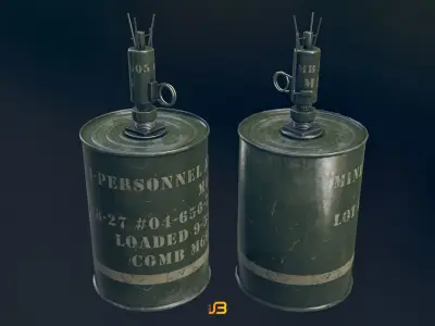 M16 Mine Low-poly 3D model
