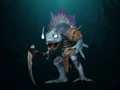 Murloc 2 Low-poly 3D model