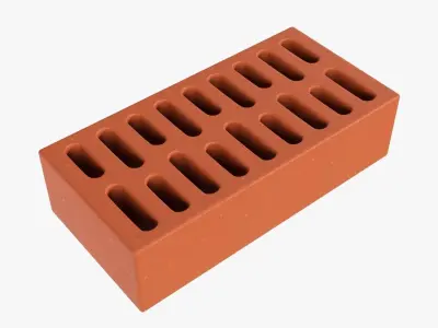 Clay brick type 02 3D model