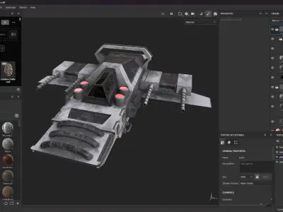 Fighter Aircraft Low-poly 3D model