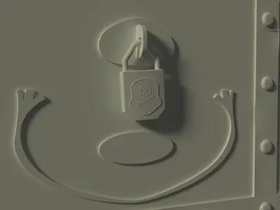 Pirate Treasure Chest Free low-poly 3D model