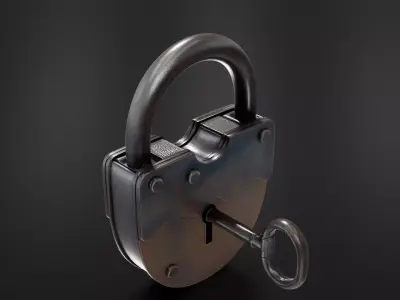 Old lock 02 3D print model