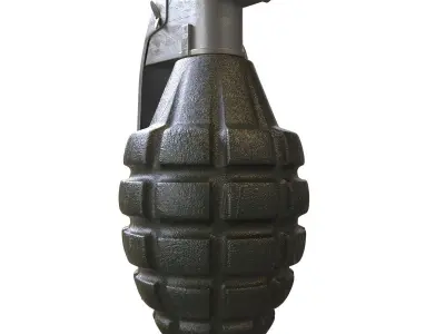 Mk-2 Frag grenade 3D model