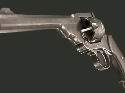Revolver Webley MK VI 3D model