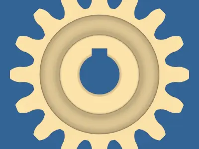 16-Tooth Spur Gear 02 Free 3D print model