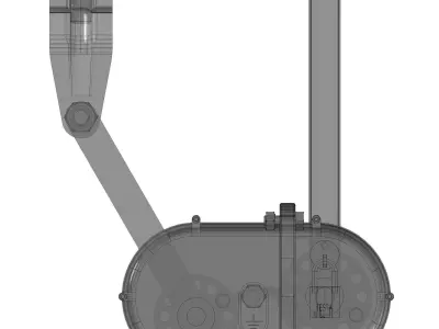 Medium voltage disconnecting switch - RLZ-20 Free 3D model