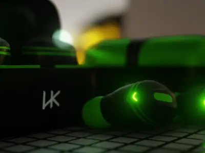 Ear Buds For Commercial Design Low-poly 3D model