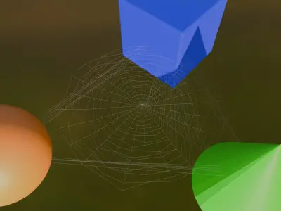 Procedural Cobweb Generator 3D model