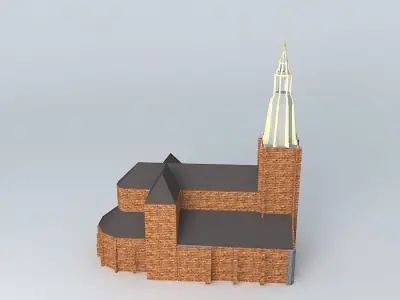 A-akerk church Free 3D model