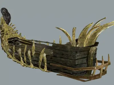 Pirate Ship Low-Poly 3D model Low-poly 3D model