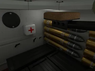 T-34-85 with Interior Camo 3D model