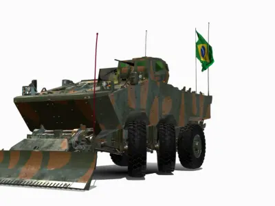 VBE ENG 6X6 IVECO GUARANI Low-poly 3D model