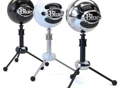 Snowball Blue Microphones  3D model