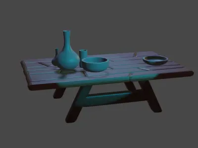 Table 3D model 9