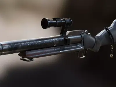 M79 GRENADE LAUNCHER REALISTIC PBR Free 3D model