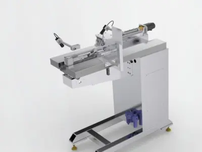 Circular tube welding mobile car 3D model