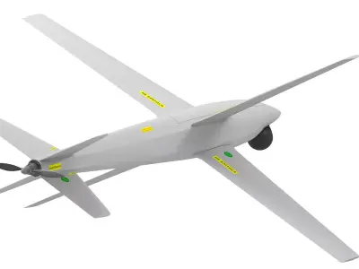 Ukrainian RAM 2X kamikaze drone 3D model