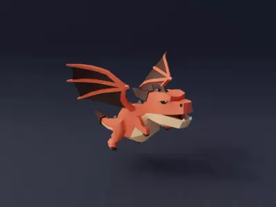 StylizedDragon Low-poly 3D model