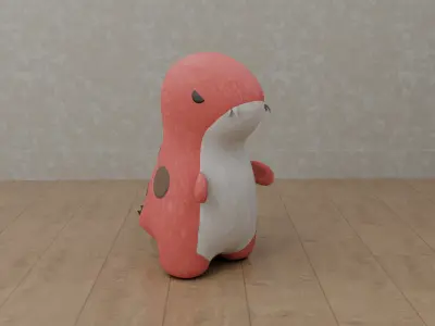 Dinosaur Plush Toy - T-Rex Low-poly 3D model