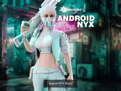 Android Female Collection 3D Model Pack