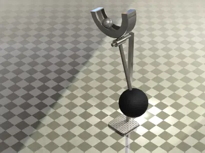 Pendulum and ball 3D model