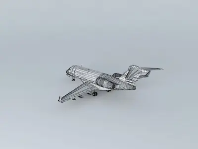 GoldenJet Bombardier Challenger 300 3D model