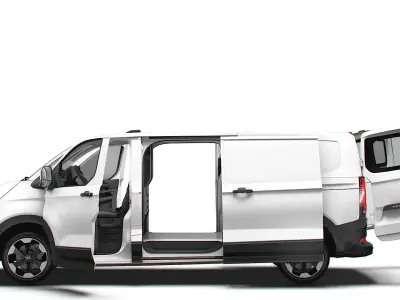 VW Transporter Van L2H1 2SD HQ Interior 2025 3D model