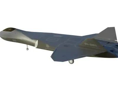 Piercer next generation stealth fighter jet 3D model